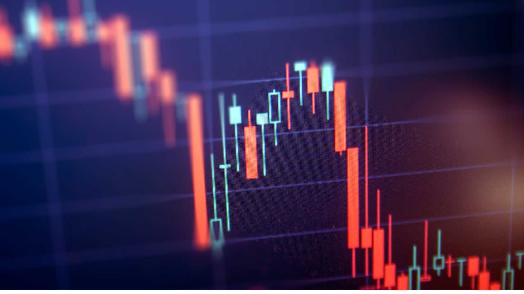 Stock chart falling down symbolizing Jakarta Stock Index Drops as Market Reacts to Cabinet Reshuffle
