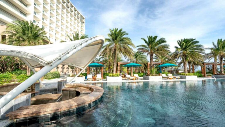 A luxury hotel in bali with swimming pool